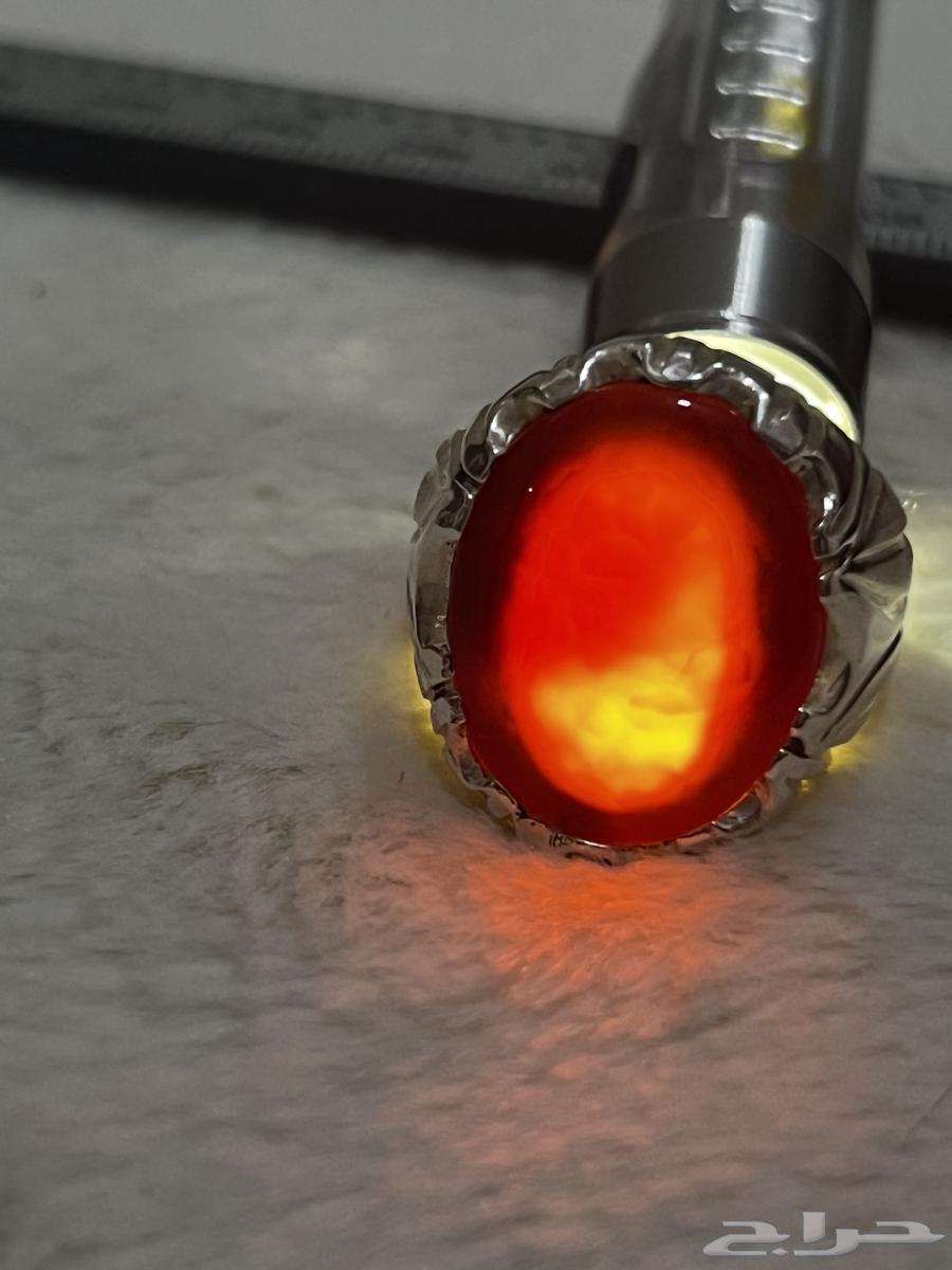 خاتم عقيق احمر رماني ( تم البيع )64622874748929114