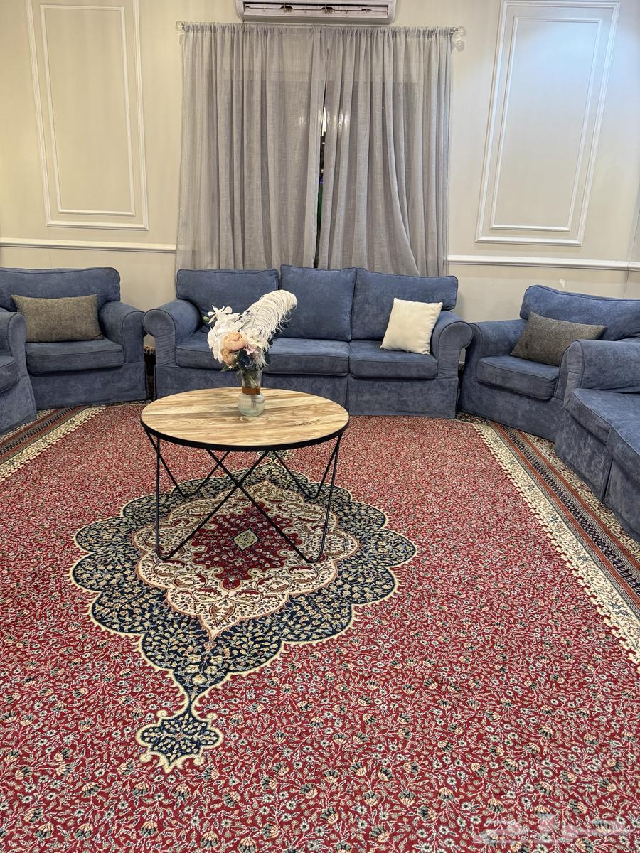 كنب 5 قطع ( 2 مفرد 3 طويلة ) بدون (الطاولات والسجاد)64622376401027111