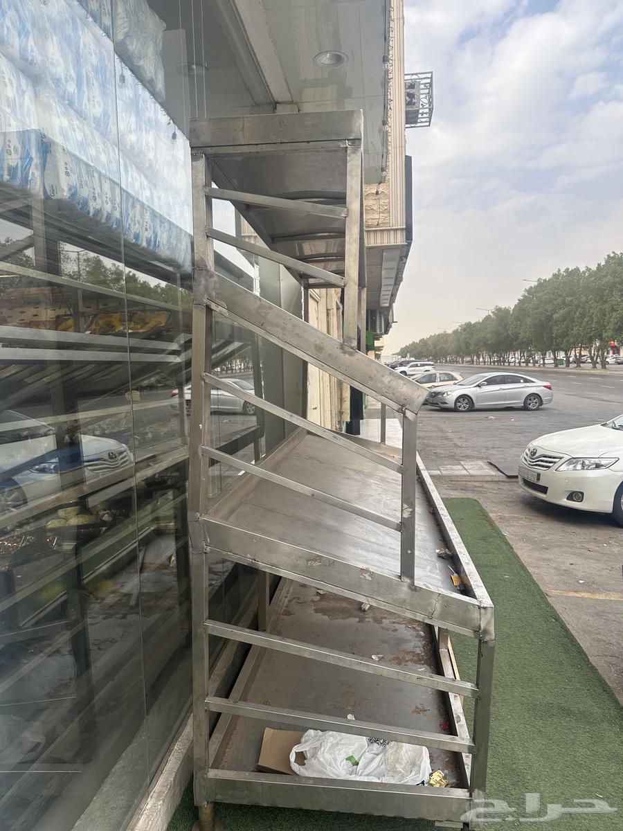 طاوله خضار كبيره ثلاث ادوار ستيل نضيفه وجديده64622041816195114