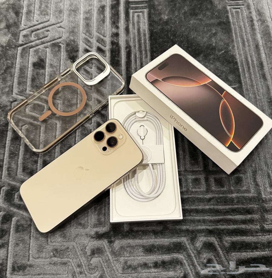 آيفون 16 برو ماكس - 256GB - لون صحراوى - Iphone 16 pro max64619053225857110