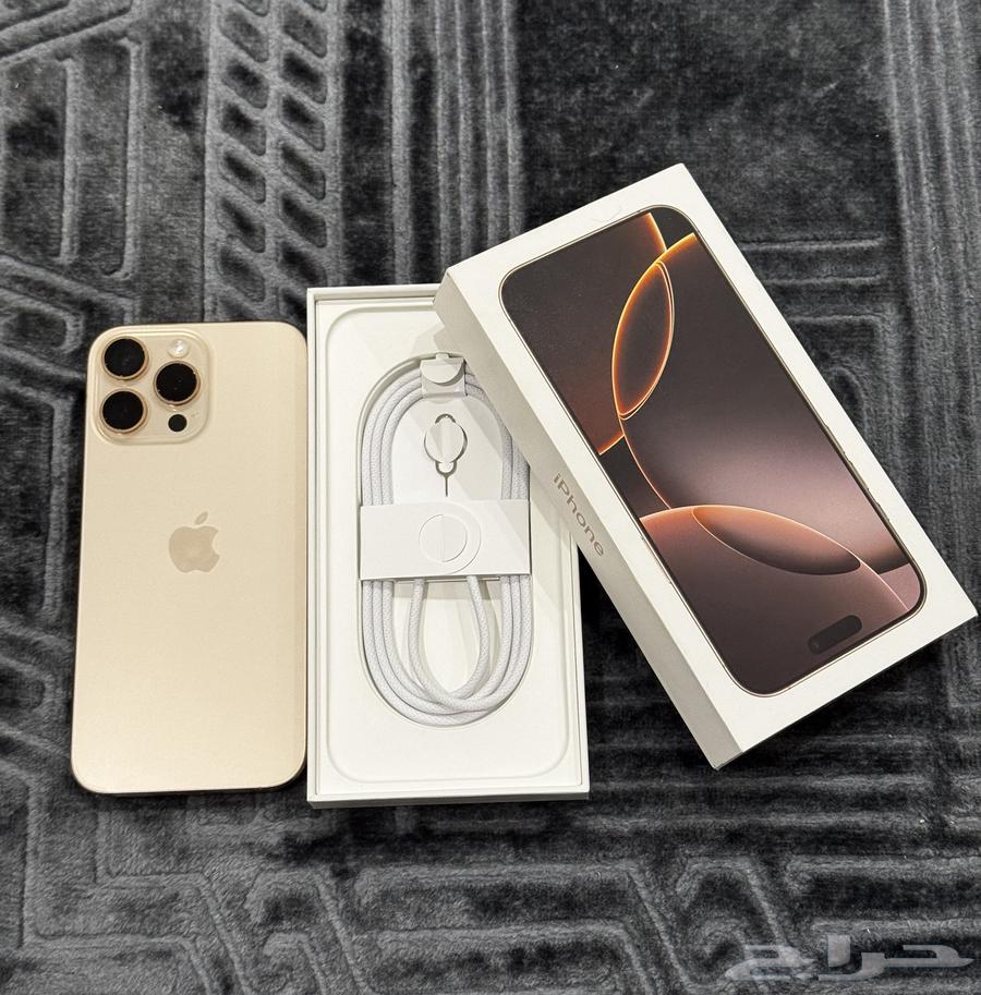 آيفون 16 برو ماكس - 256GB - لون صحراوى - Iphone 16 pro max64619053225857114