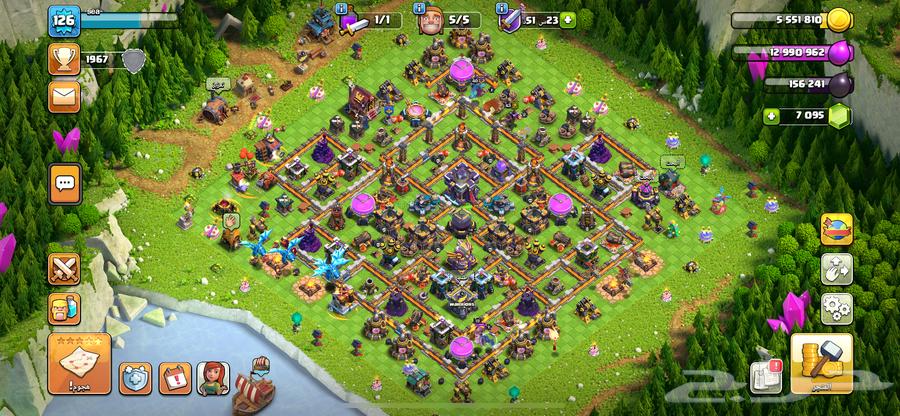 قريتين كلاش اوف كلانس تاون 17 مع كلان  وتاون 15 clash64616665792002113