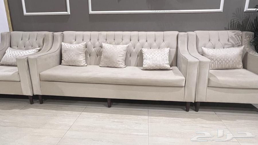 كنب 14 شخص لون بيج   ستارة64623728593282112