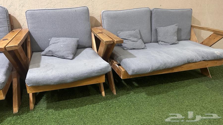 كراسي خشب وطاولات 7 كراسي وطاولتين للبيع64624548613378111