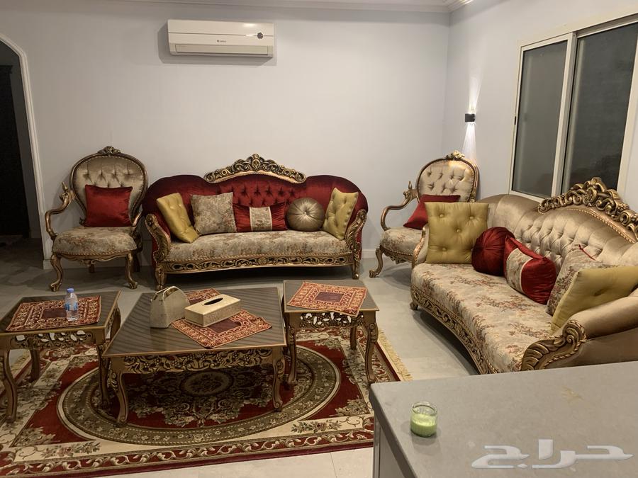 Royal Sofa for Sale, Very Clean, 4 Pieces, for 3 People, 4 Royal Chairs, and 3 Tables64616369915777112