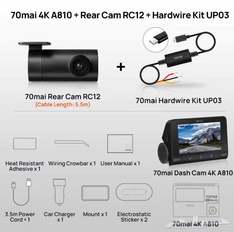داش كام شاومي A810 4K HDR جديدة مع الذاكرة و وصلة الفيوز64619555211649114