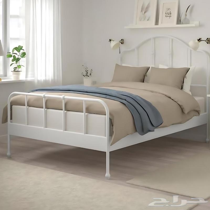 سرير ايكيا حديد ابيض64625601656449110