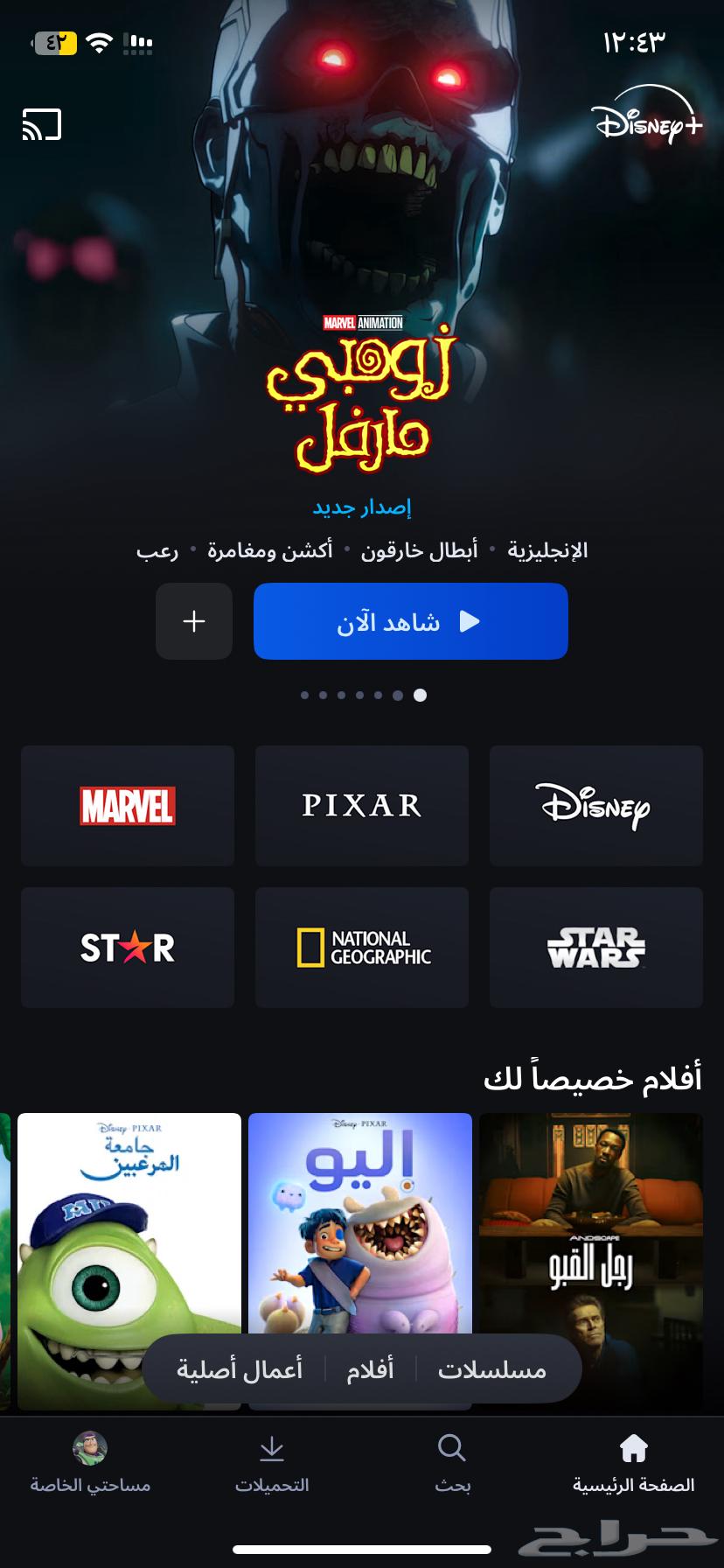 اشتراك دزني بلس بشهر 8 ريال64616603643906110