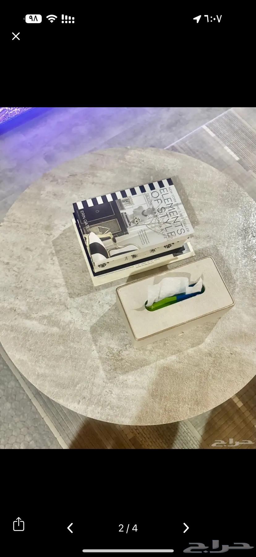 طاولة قهوه دائريه ثنتين نفس الشكل واللون والمقاس نظيييفه64617900889218110