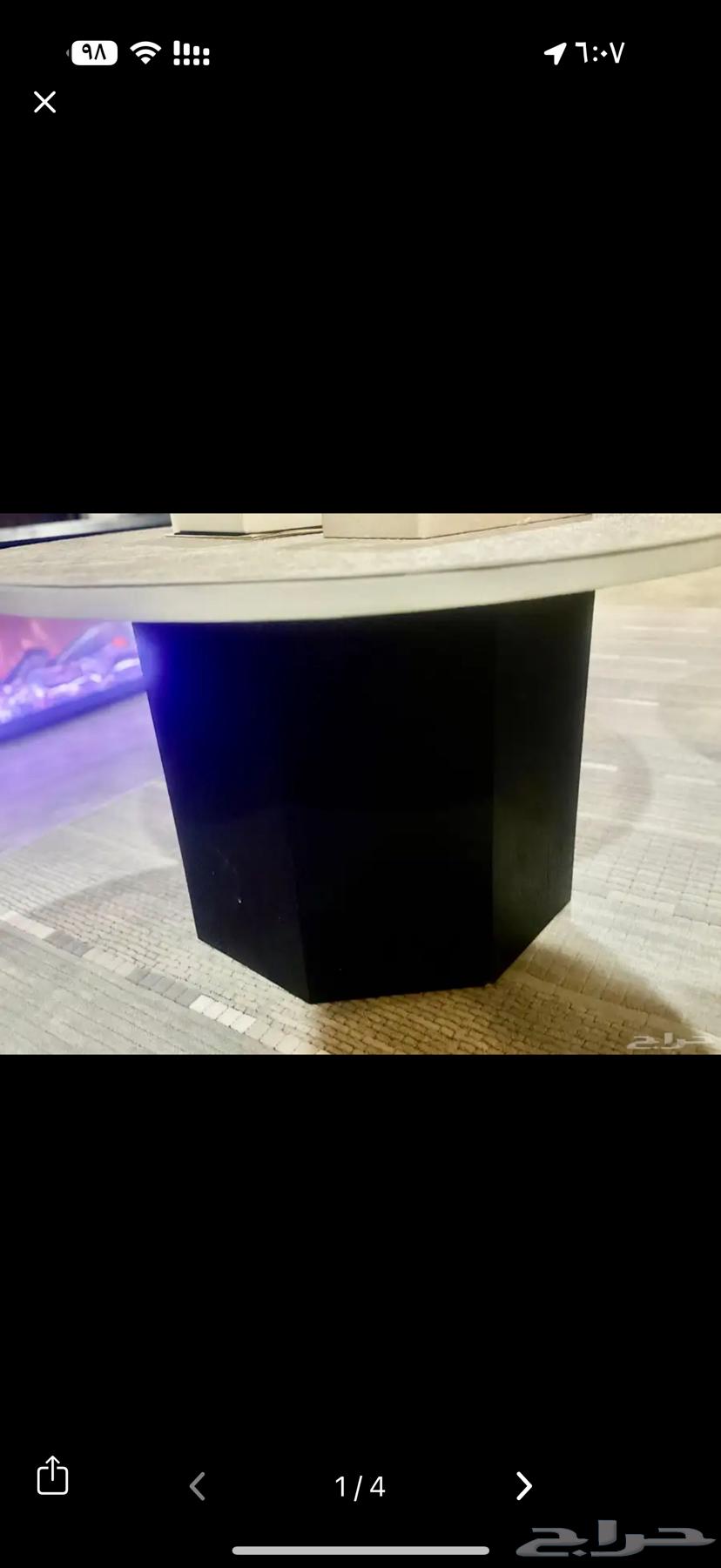 طاولة قهوه دائريه ثنتين نفس الشكل واللون والمقاس نظيييفه64617900889218111