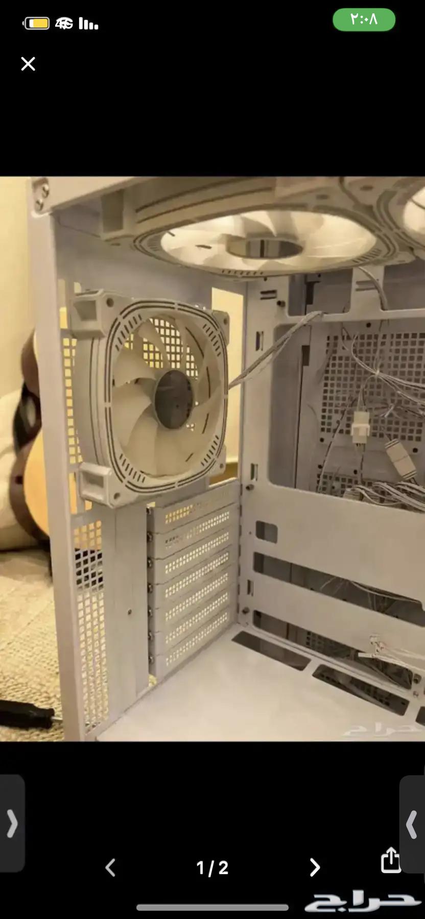 Besi Gaming PC Case: White Tower with Motherboard and CPU64622675610243112