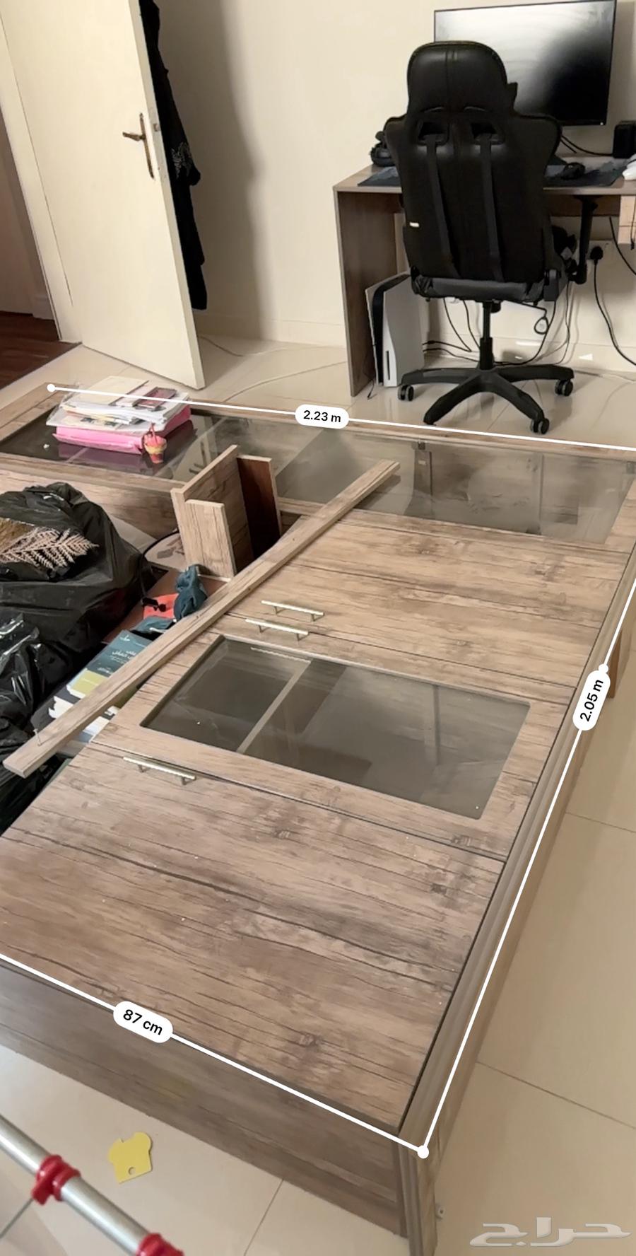 دولاب مكتبة مع طاولة كمبيوتر64624854860802112