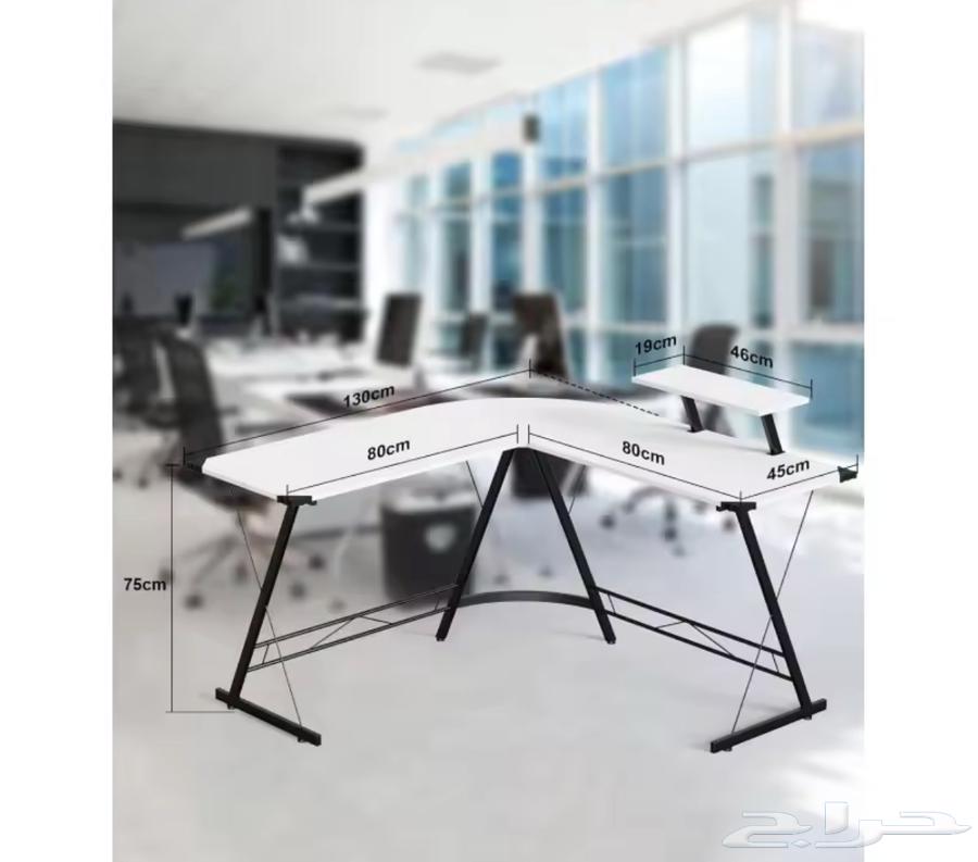 طاولة قيمنق على شكل L64539030506883114