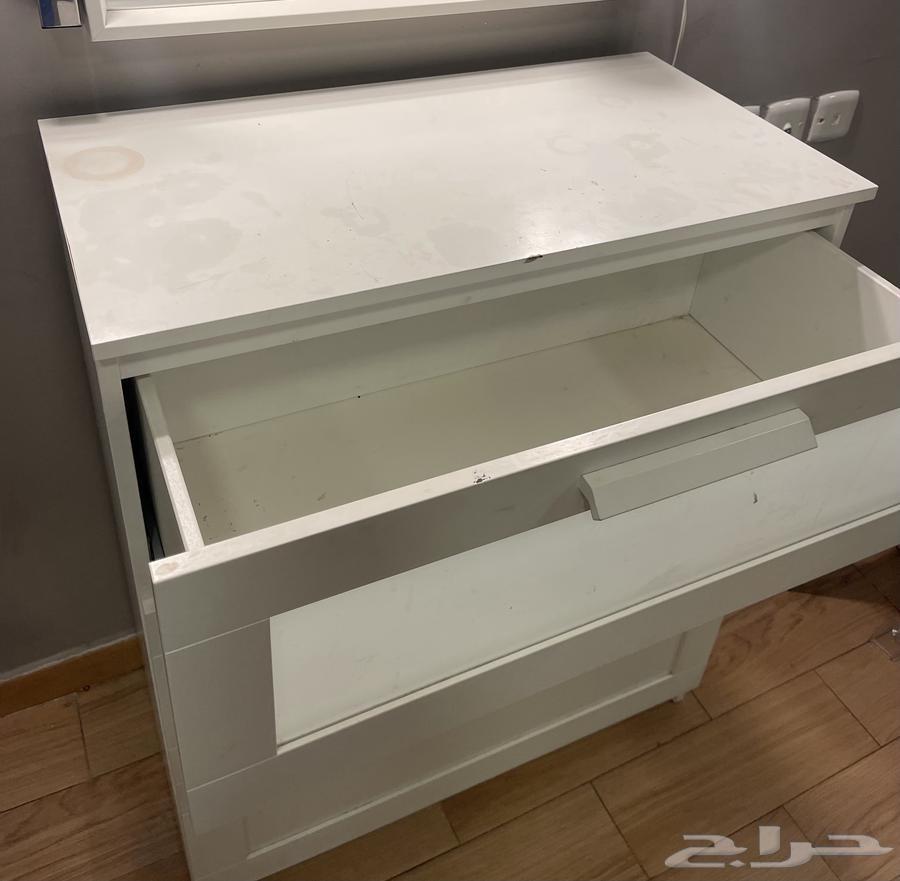 Complete IKEA Dresser with Drawers, Mirrors, and 2 Lights64632487808771113