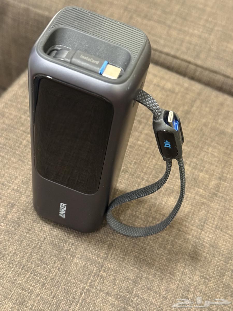 بطارية انكر سعة 25 الف مع سلك تايب سي مدمج بقوة 165 واط64644567661571114