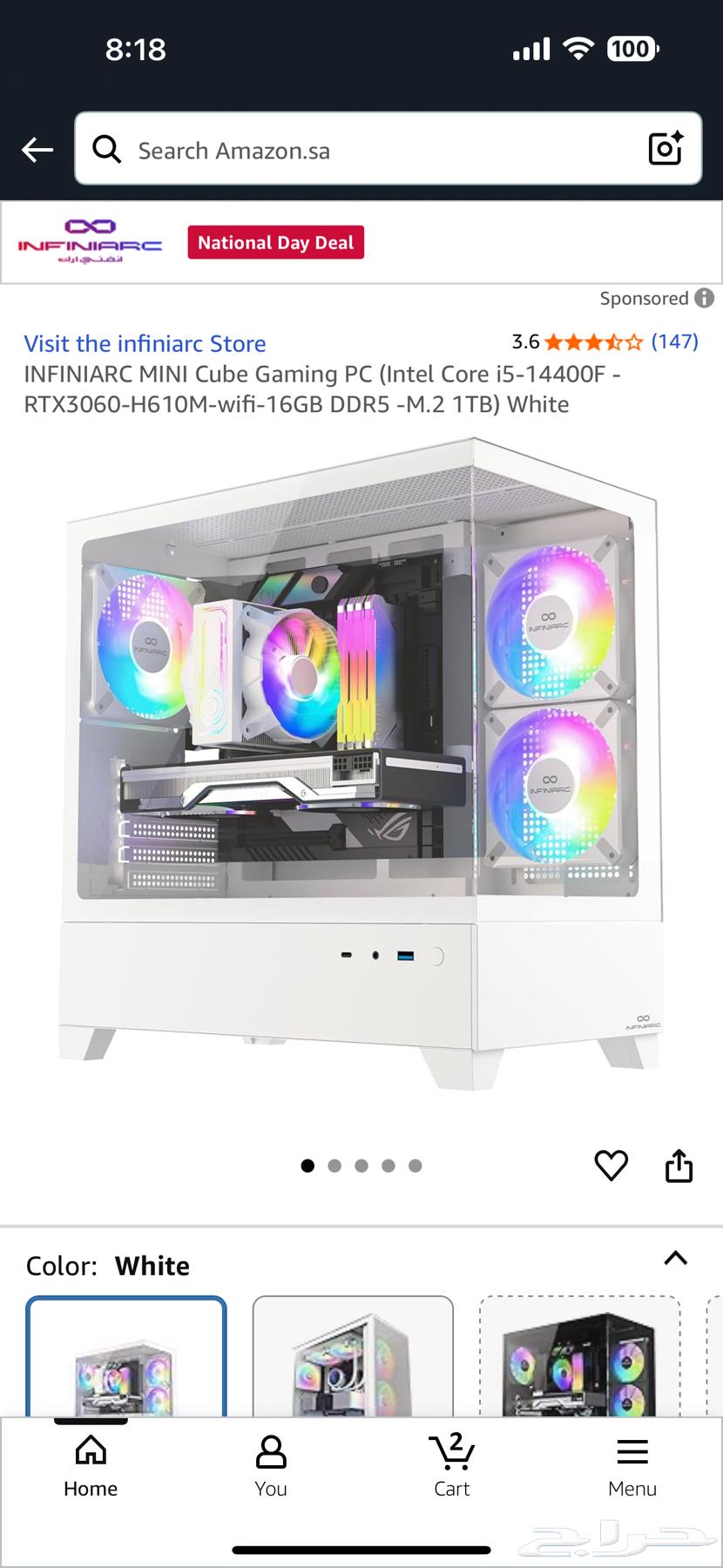 Clean used PC with 3060 i5-14400f, keyboard and mouse64584813575683111