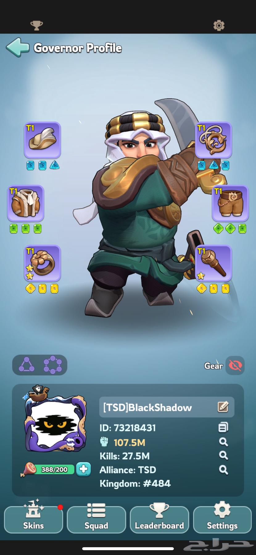 للبيع حساب لعبة Kingshot VIP1064459154300674110