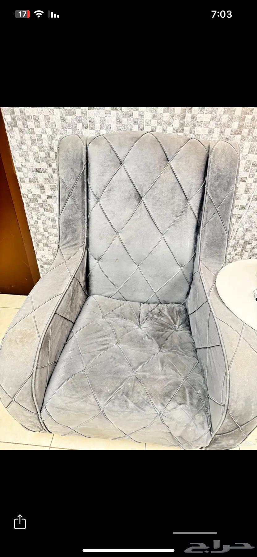 كنب للبيع نضيف4قطع نفر و 2 وسط64642364252674111