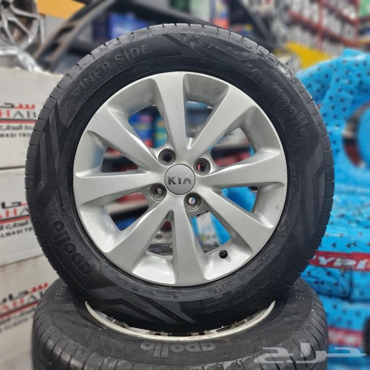 Original Kia Rio 2018 model 15-inch rims with original tires from the dealership63529396891137114