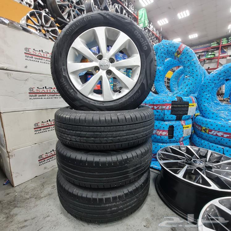 Original Kia Rio 2018 model 15-inch rims with original tires from the dealership63529396891137112