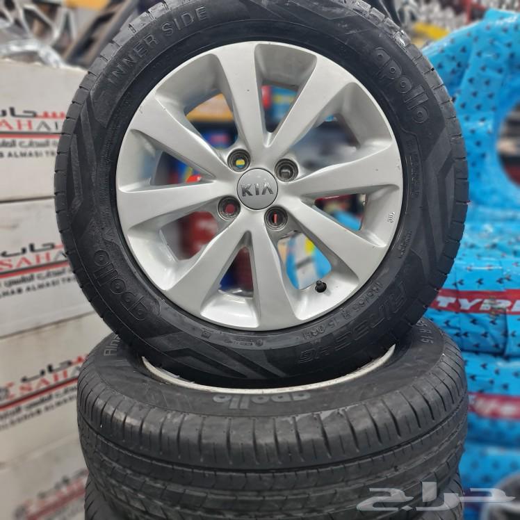 Original Kia Rio 2018 model 15-inch rims with original tires from the dealership63529396891137113
