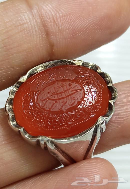 A Yemeni agate ring with engravings63294132888835111