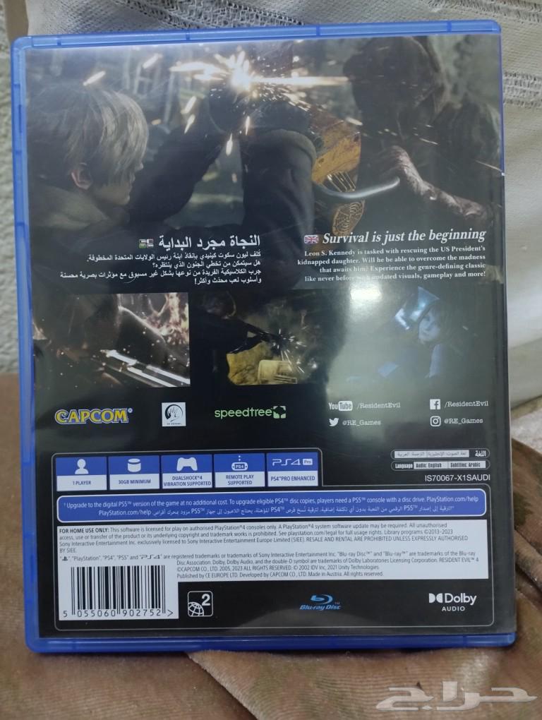 شريط لعبه رزدنت ايفل 4 ريميك Resident Evil 4 Remake63303907426689112