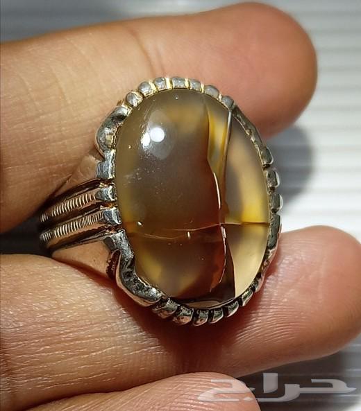 Yemeni glass agate ring63281062783490112