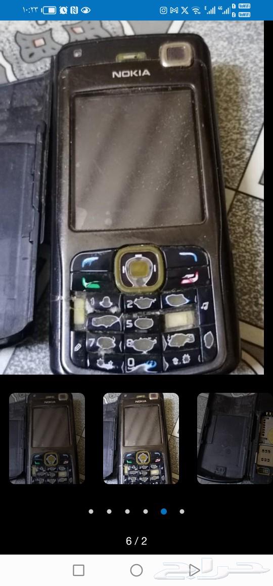 يا هلا حياكم الله عندي جوال للبيع نوكيا N70 شغال ما في اي63277864486913111