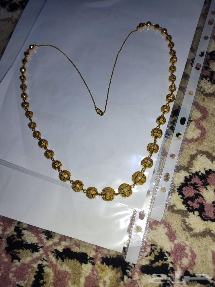 عقد ذهب حبات بندق عيار 21 وزن 60 جرام. غير ملبوس63273814388867115