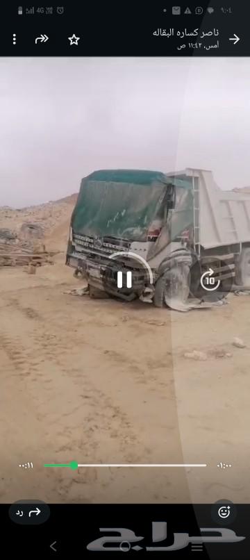 For sale, a six-wheel dump truck with a new registration, but the chassis is broken at the front side.63421416314882112