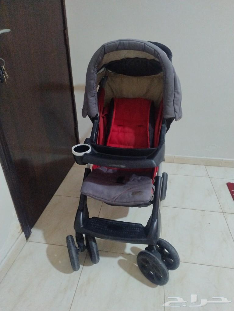 عربة أطفال مع كرسي للسيارة630075417847051125