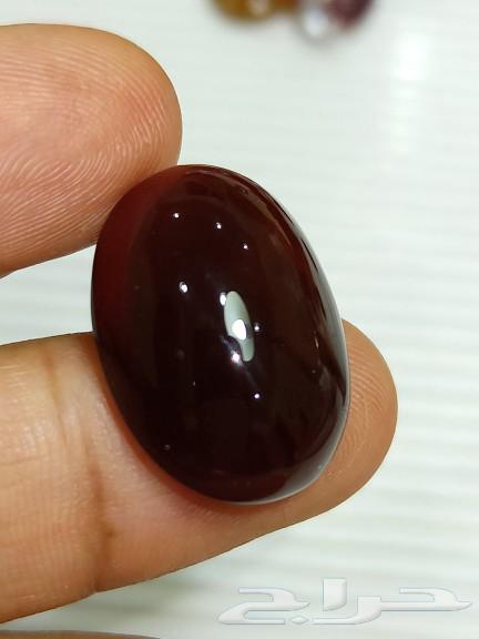 A Yemeni carnelian stone, red-brown in color63255757454721111