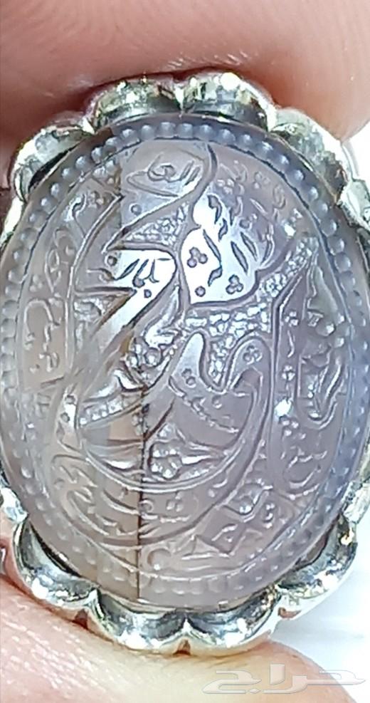 Yemeni agate ring with engraved glass63255754329858113