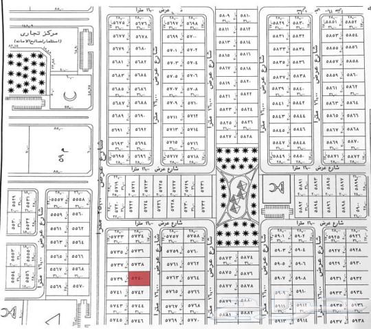 Land with migration plan, Al-Bawadir neighborhood, part H63007299452930111