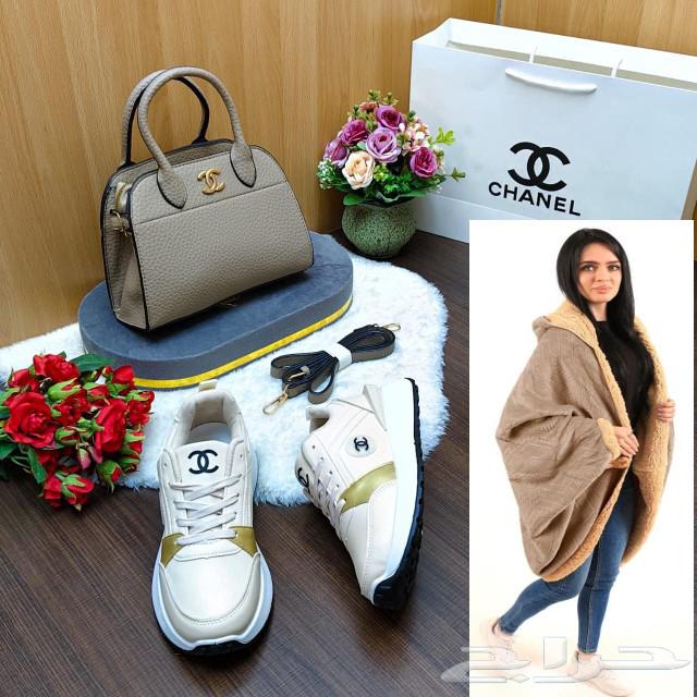Luxurious Women's Chanel Winter Set with Shawl63615705537154112
