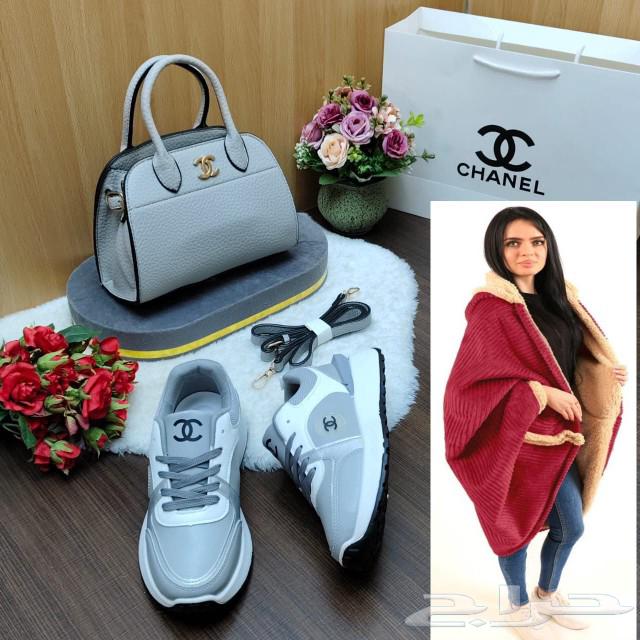 Luxurious Women's Chanel Winter Set with Shawl63615705537154114