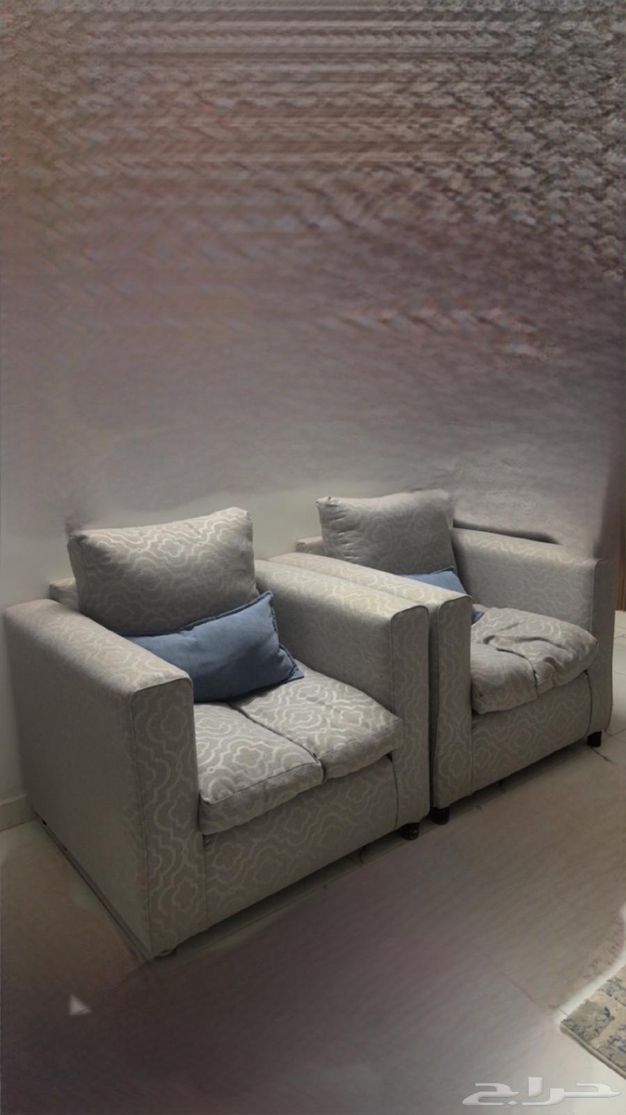 الكنب حرف Lمع كنب فردي 2 كنب 1800الف سبب البيع تغيرالكنب64434674100994113