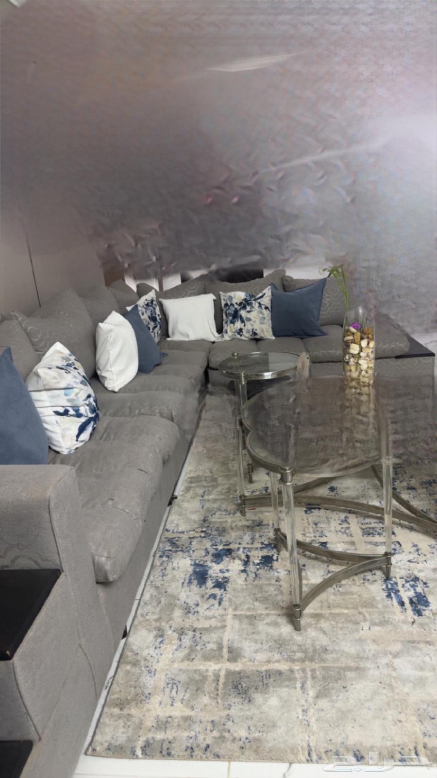 الكنب حرف Lمع كنب فردي 2 كنب 1800الف سبب البيع تغيرالكنب64434674100994112