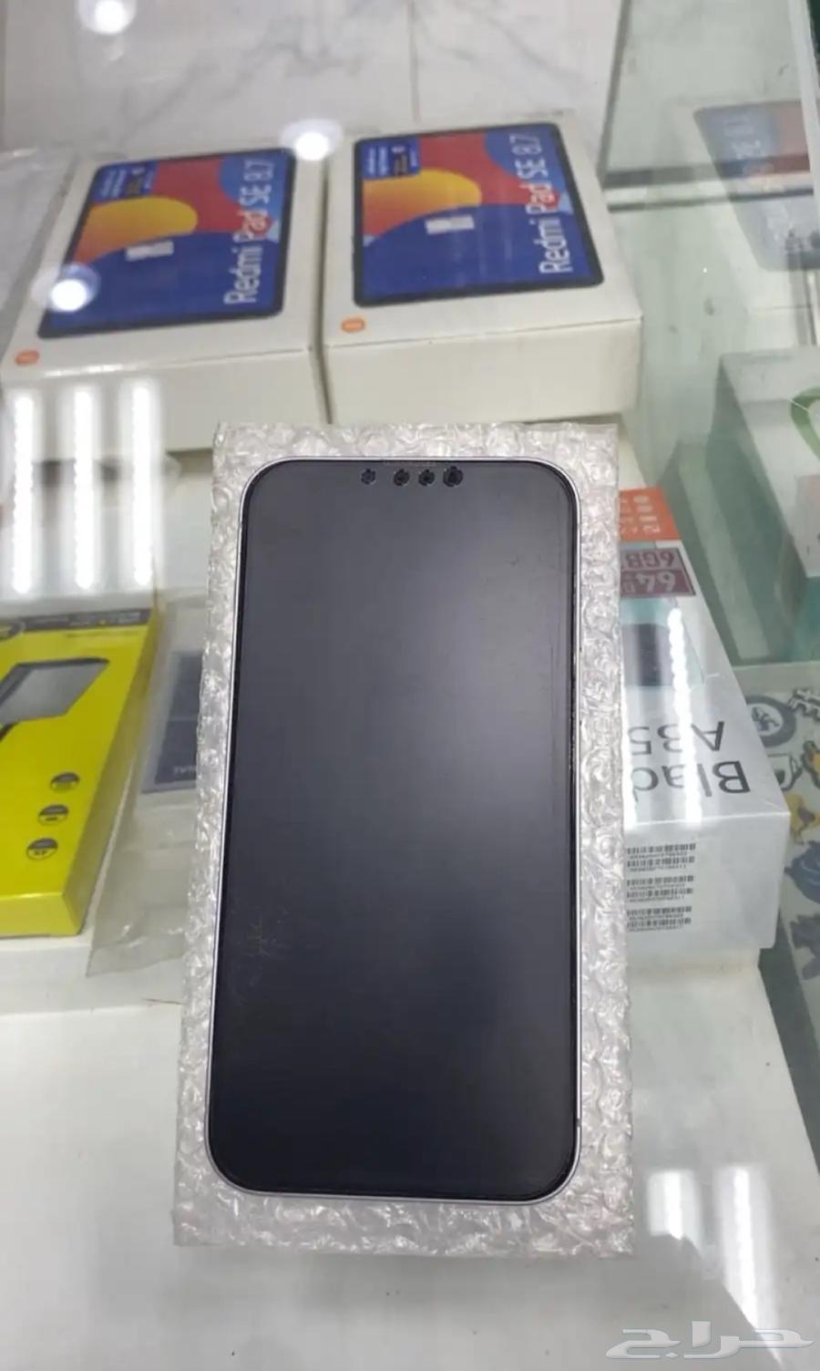 جوال ايفون 14 بلس مساحه 128 بطاريه 90 نظيف شرط حاسبات العرب64649542736513111