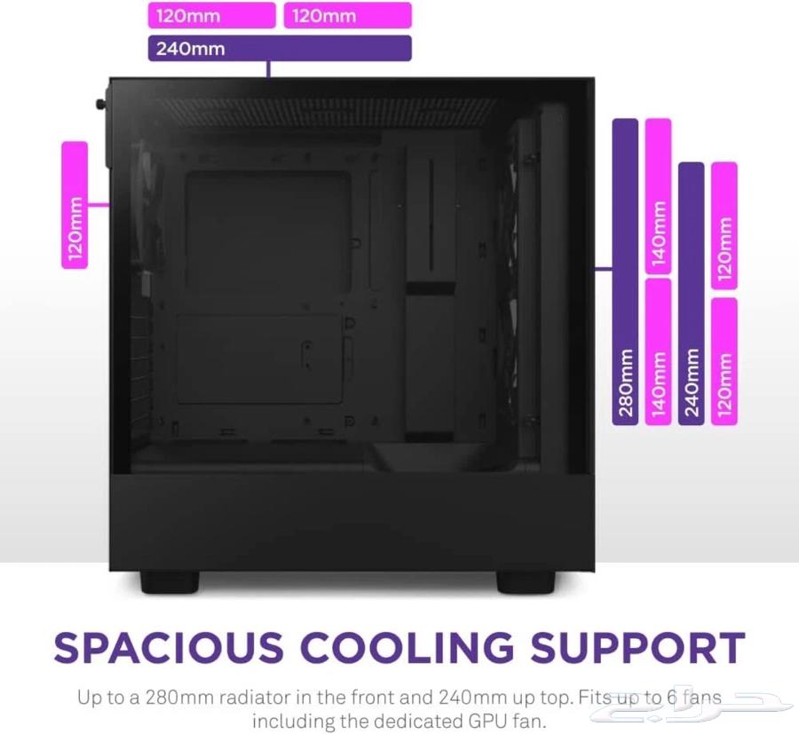 NZXT H5 Flow RGB Case64651501192707112