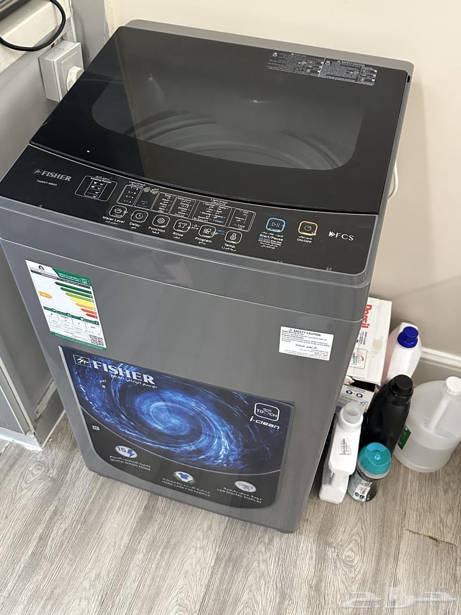 غسالة ملابس 8 كيلو شركة فيشر. استعمال لمدة شهر فقط64651055381763111
