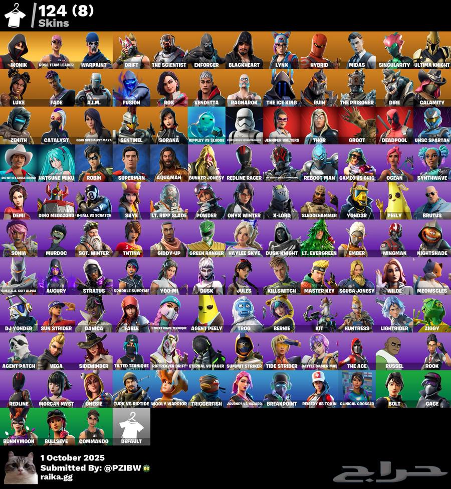 Fortnite Account with Iconic Zombie Mode64654571207937110