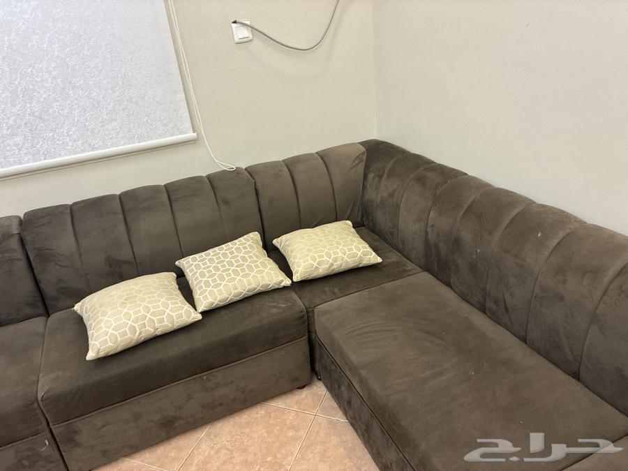 كنب صالة زاوية كبير و نظيف64563743821954112