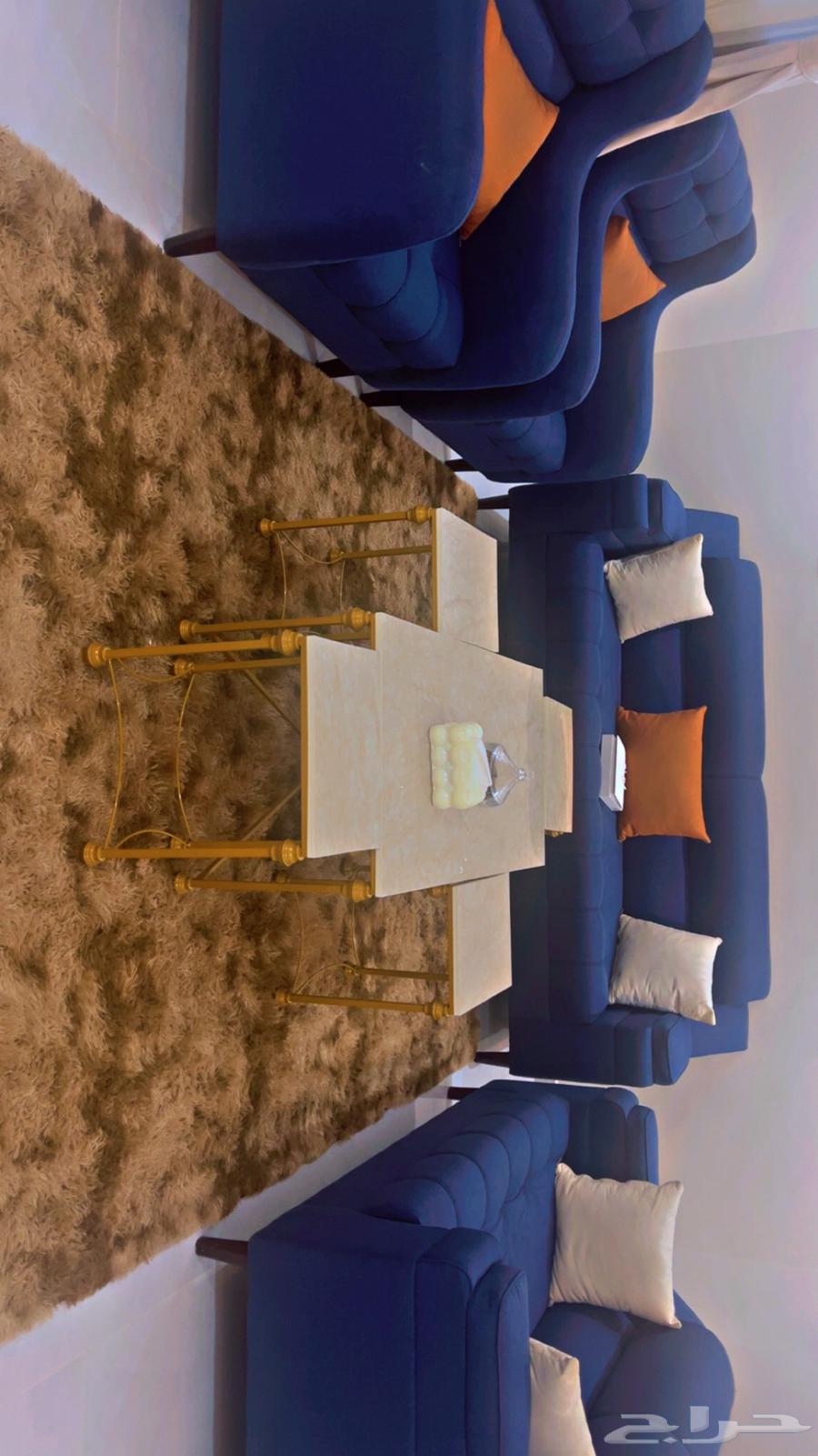 كنب استعمال خفيف قماشة ضد المي السعر 2000 ريال مع السجادة64663424459395110