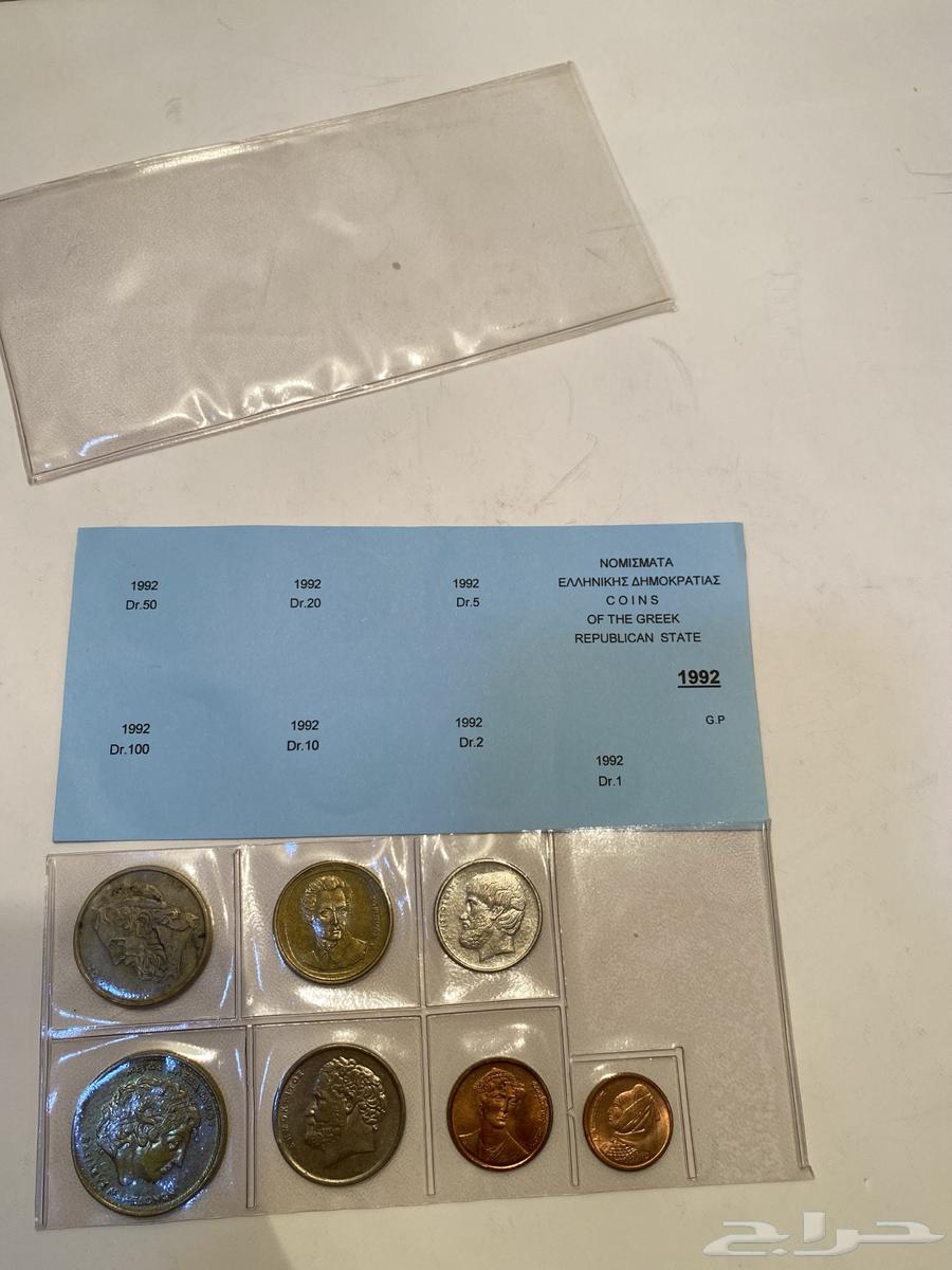 طقم عملات معدنيه يونانيه قديم تراث للبيع64496488765699111