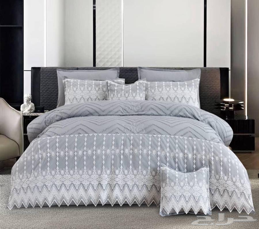 جديد مفارش   لحاف 8قطعه دانتل اشكال جديدة وفخمة64591020263427113