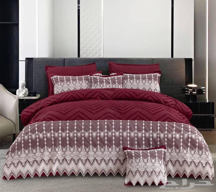 جديد مفارش   لحاف 8قطعه دانتل اشكال جديدة وفخمة64591020263427111