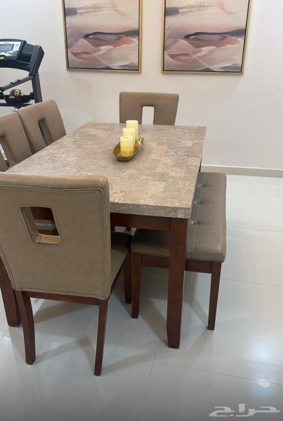 Marble Dining Table Set with 6 Chairs64669549341442111