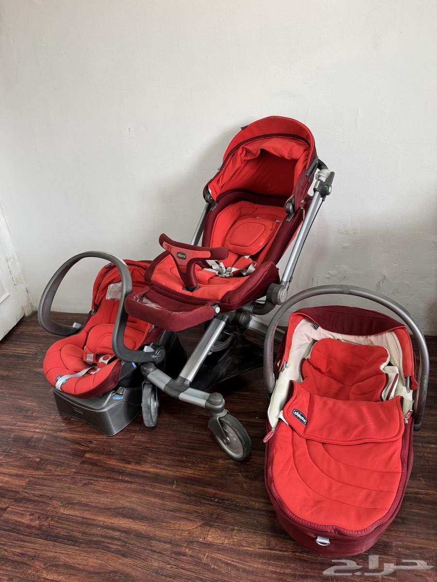 عربة أطفال استرولر من ثلاث قطع شبه جديده64675148075522110